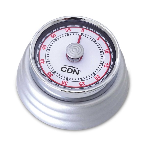 Cdn Compact Mechanical Timer - Silver MT4-S